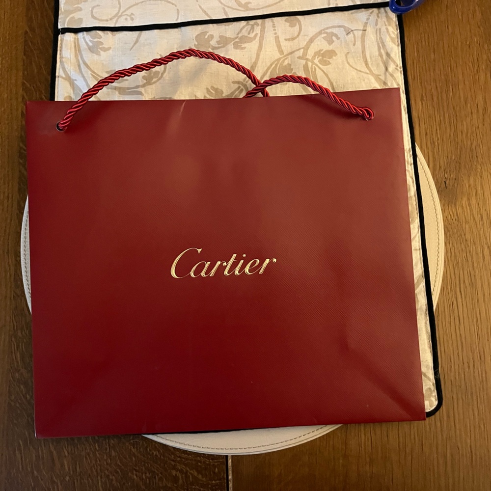 Authentic Cartier shopping bag